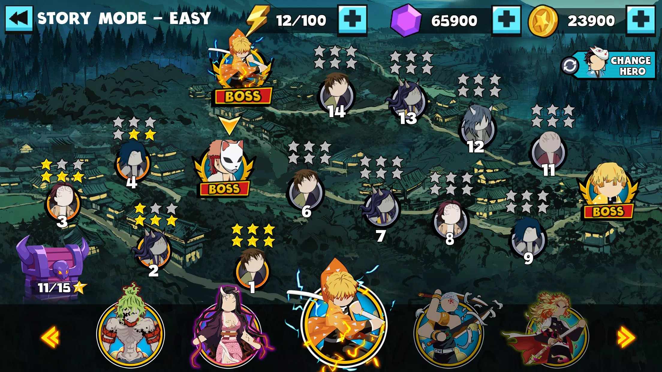 火柴人暗影格斗4.7 动作格斗版图1
