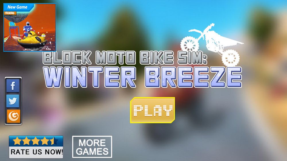 Blocky Moto Bike SIM: Winter Breeze图8