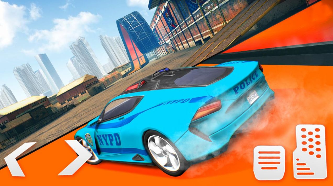 Police Car Stunts: Mega Ramp Free Car Racing Games
