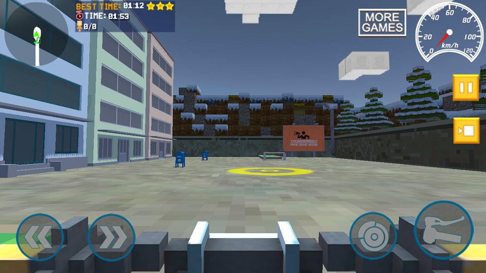 Blocky Moto Bike SIM: Winter Breeze图7