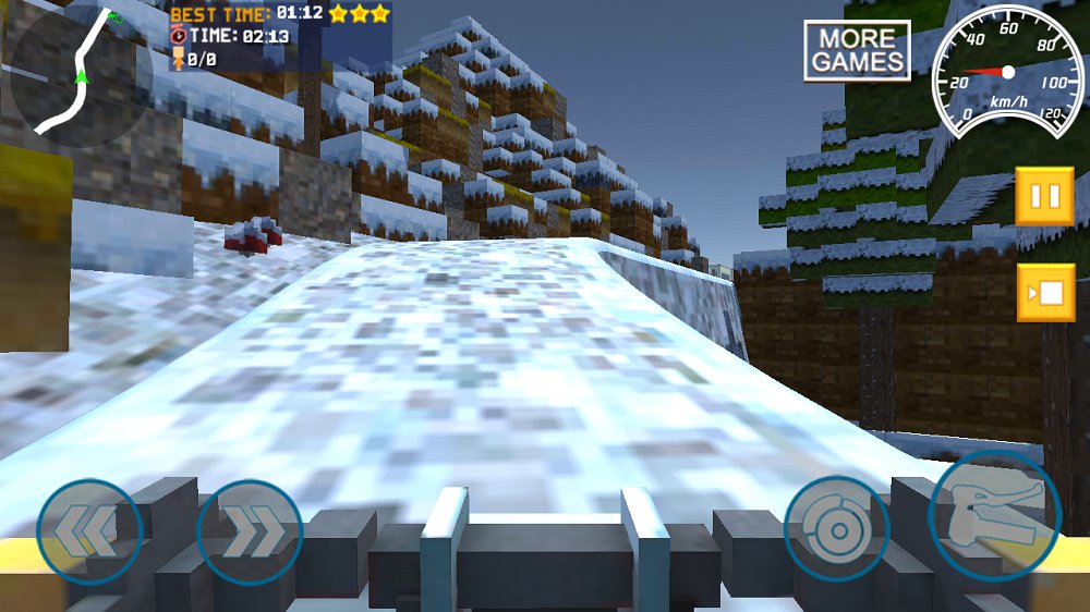 Blocky Moto Bike SIM: Winter Breeze图6