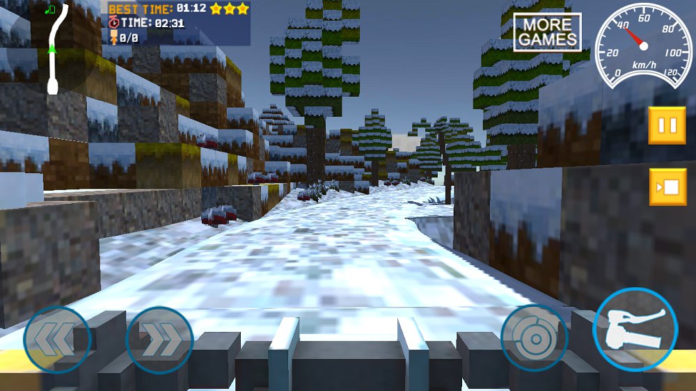 Blocky Moto Bike SIM: Winter Breeze图5