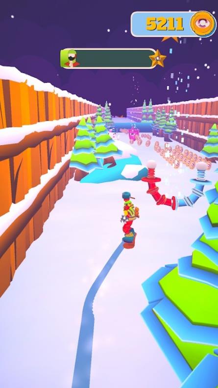 Snowdown(下雪滑雪板大师3D)图3